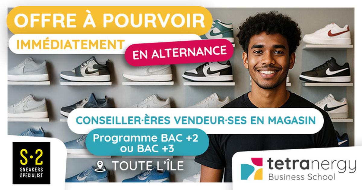 VENDEUR·SE EN MAGASIN DE CHAUSSURES (Toute l'île)