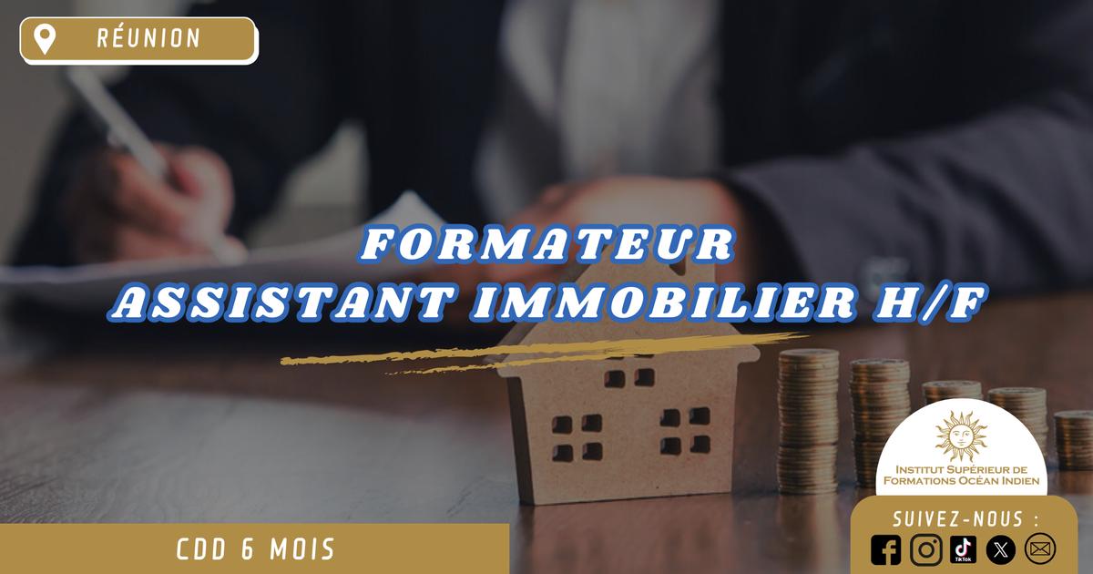 [ISFOI] Formateur TP Assistant Immobilier H/F