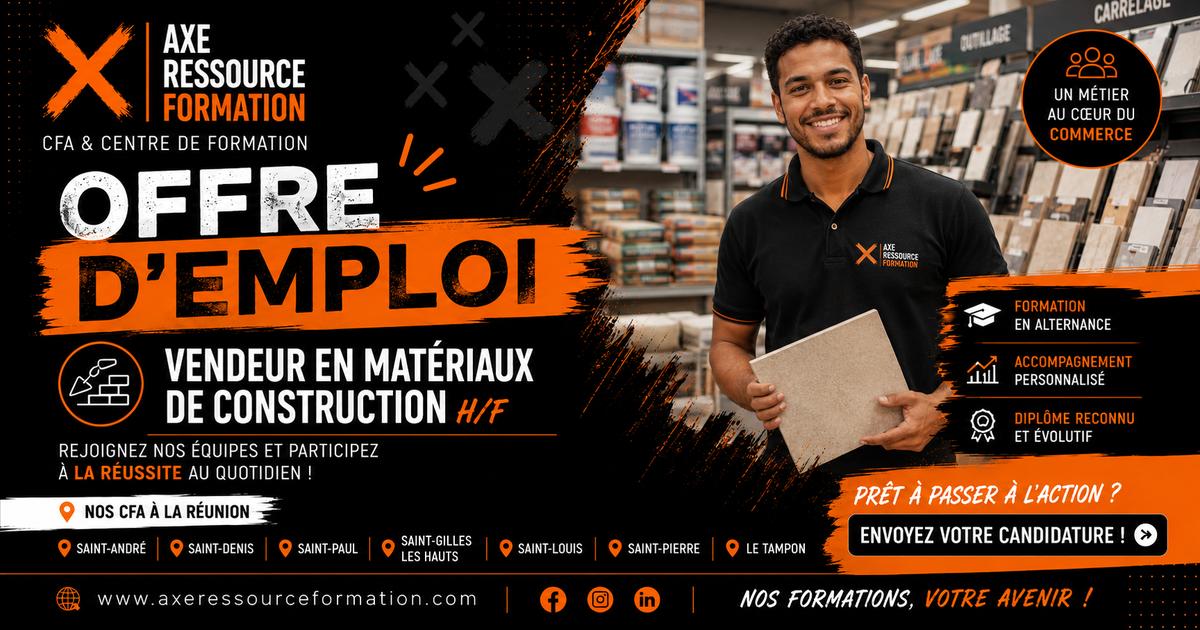 Vendeur en matériaux de construction H/F