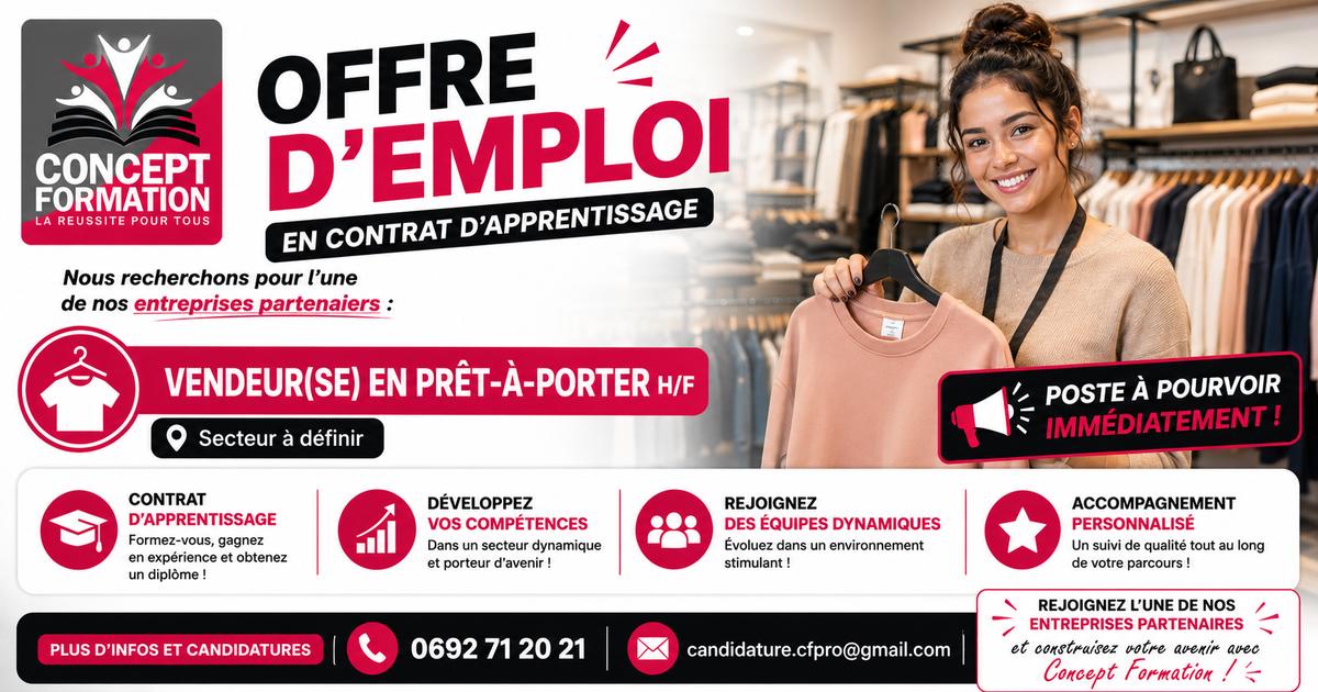 Vendeur en Prêt-à-Porter H/F