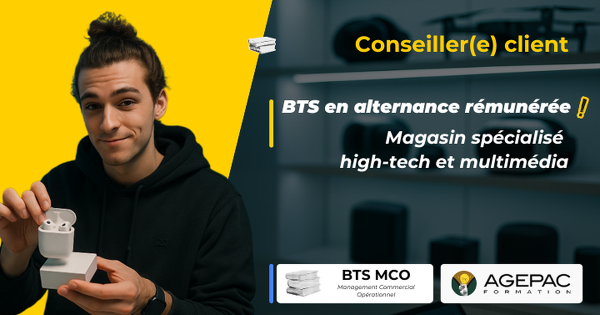 Assistant(e) Commercial(e) Multimédia - BTS MCO EN ALTERNANCE – Produits high-tech | REF83034