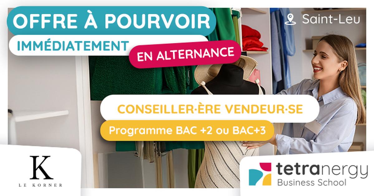 2 VENDEUR·SES EN MAGASIN DE PRÊT-À-PORTER (Saint-Leu)