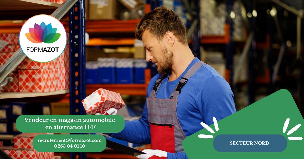 Vendeur en magasin de pièces  automobiles H/F- Saint-Denis