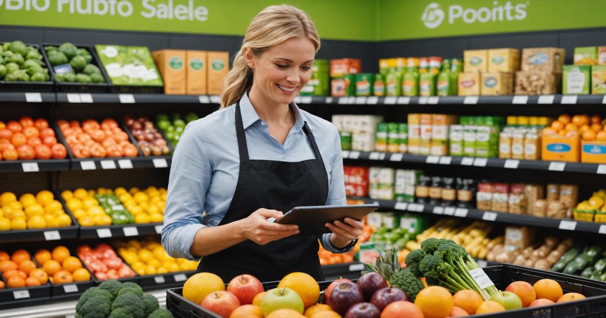 Un(e) vendeur-se en épicerie de fruits et légumes