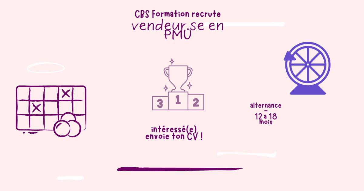 Conseiller de vente en PMU H/F I La Possession I CBS FORMATION