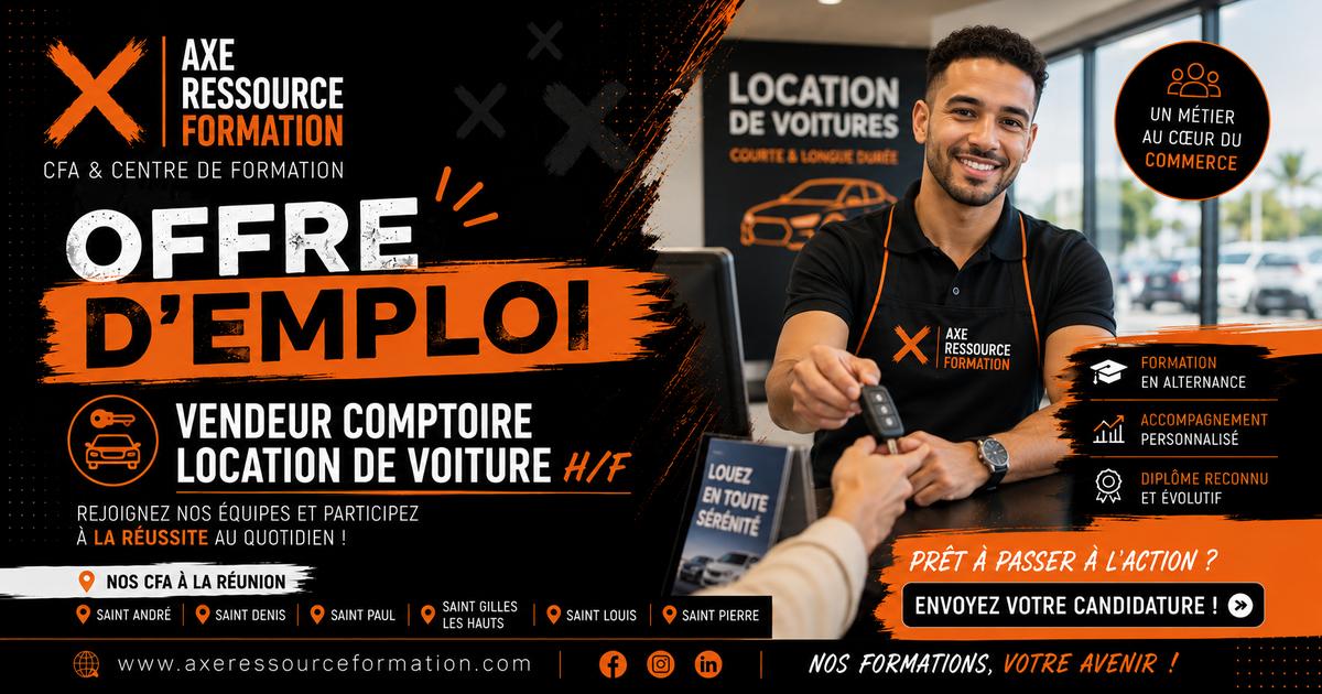 Agent de comptoir en location de véhicules H/F