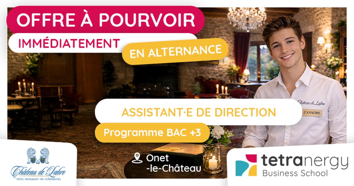 ASSISTANT·E DE DIRECTION EN HOTELLERIE (Rodez)