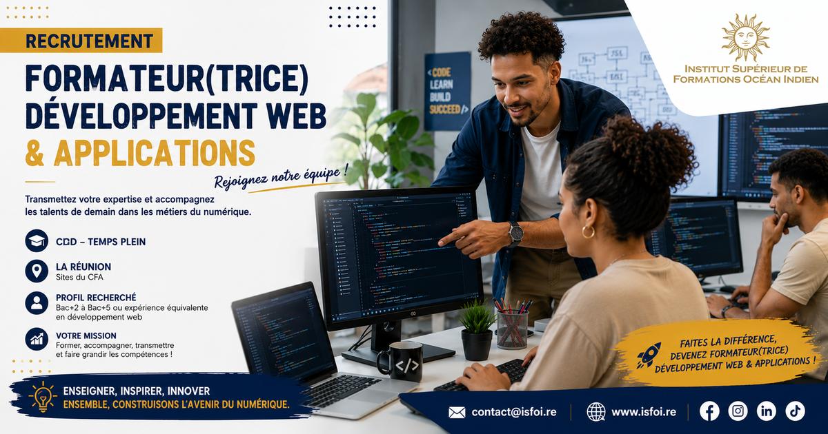Formateur Développement Web & Applications H/F
