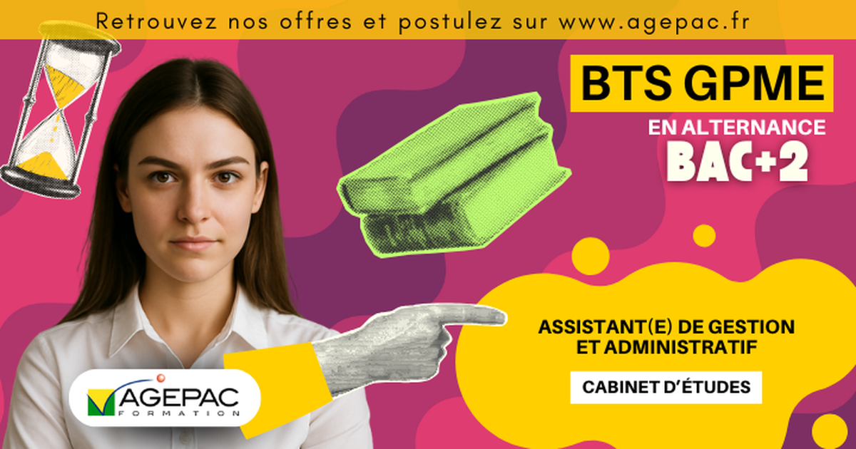 ASSISTANT(E) DE GESTION ET ADMINISTRATIF (H/F) - BTS GPME EN ALTERNANCE - CABINET D'ÉTUDES  | REF984