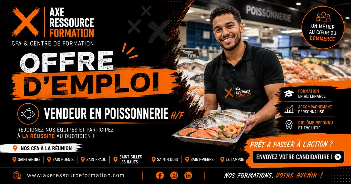 Vendeur en poissonnerie H/F