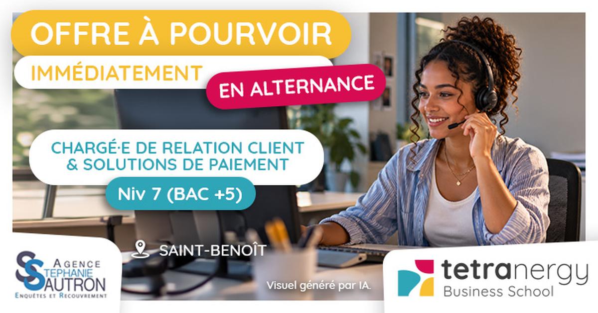 CHARGÉ·E DE RELATION CLIENT & SOLUTIONS DE PAIEMENT (Saint-Benoît)