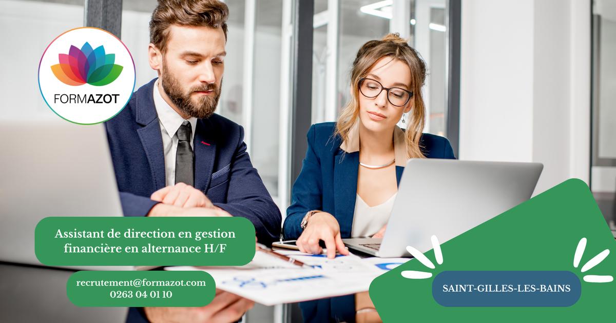 Assistant de direction en gestion financière en alternance H/F - (Saint-Gilles-les-Bains)