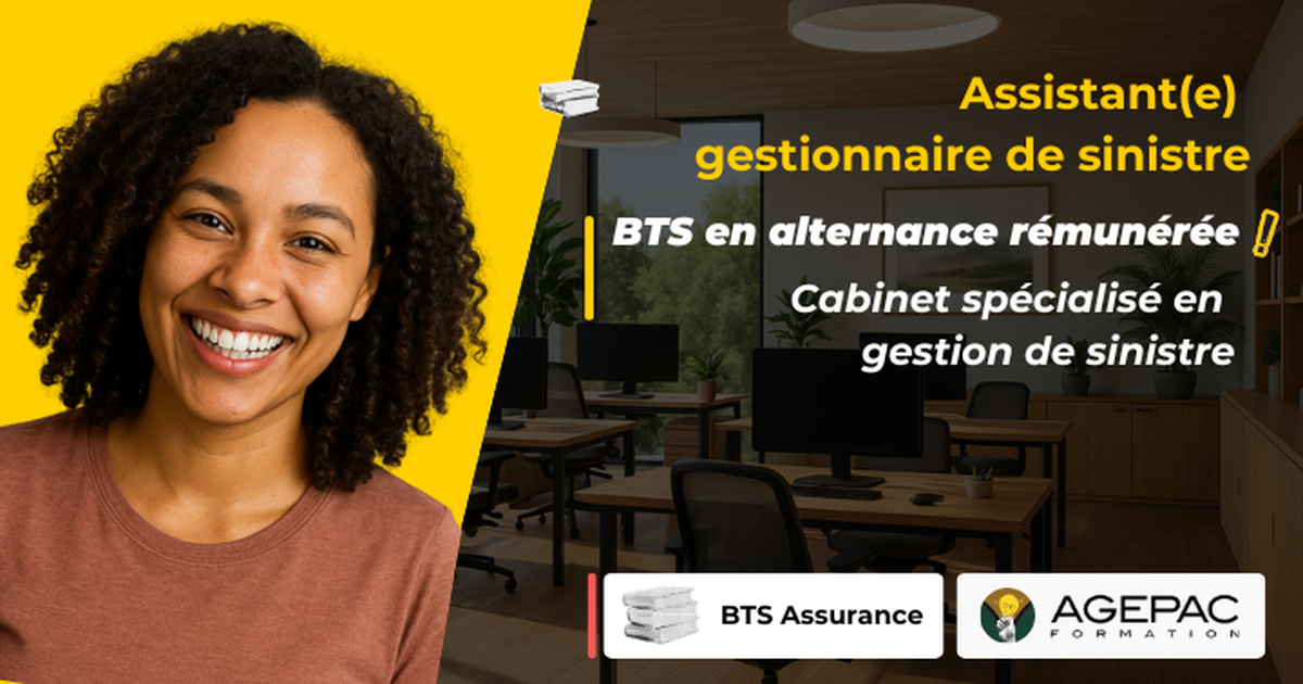 Assistant(e) Gestionnaire de Sinistres (H/F) en Assurance - BTS Assurance en Alternance  | REF00355