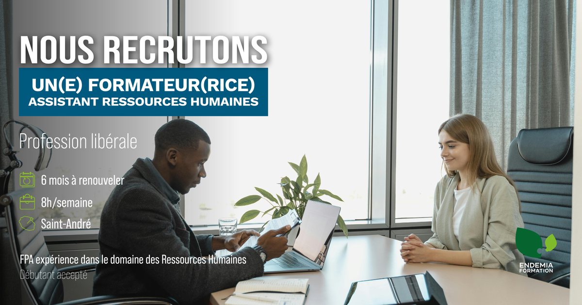 FORMATEUR ASSISTANT RESSOURCES HUMAINES H/F