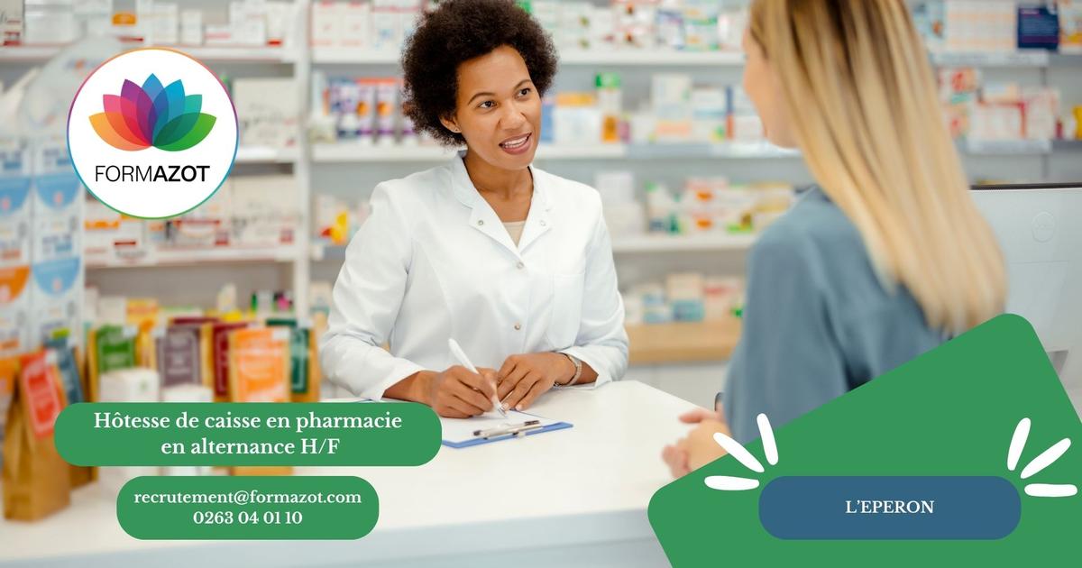 Hôte de caisse en pharmacie en alternance H/F - (Eperon)