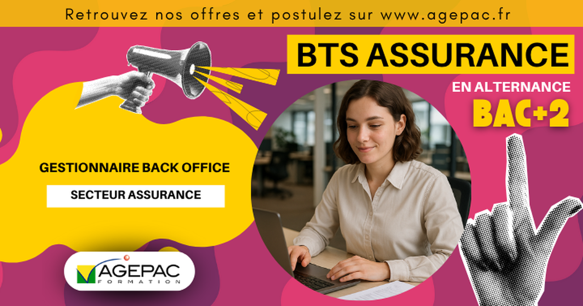 Gestionnaire Administratif en Assurance (H/F) - BTS ASSURANCE EN ALTERNANCE | Ref00365