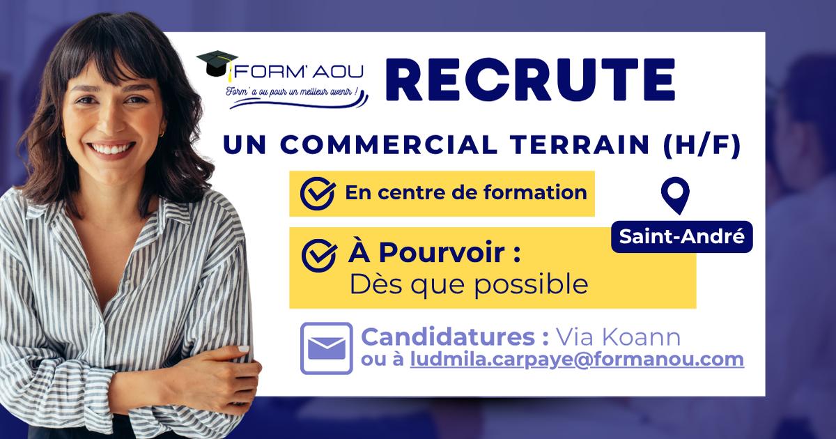 Commercial en centre de formation - Secteur NORD/EST (H/F)