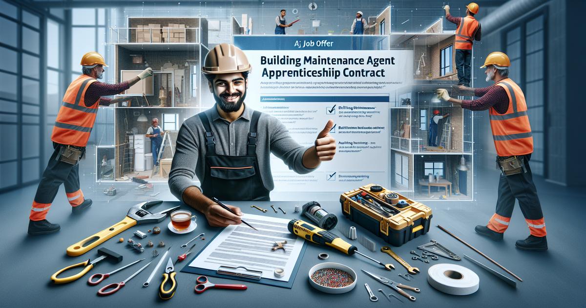 Agent de Maintenance des Bâtiments, Zone Sud et Ouest H/F (en contrat d'apprentissage)