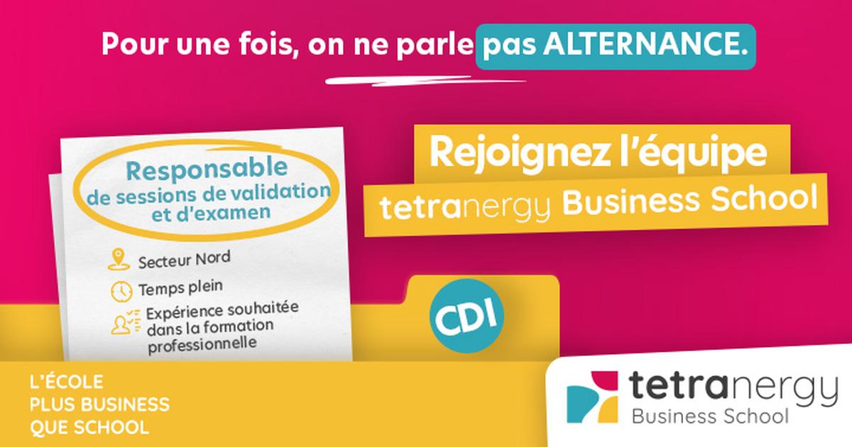 Responsable de Sessions de Validation et d’Examen H/F (secteur nord) - CDI