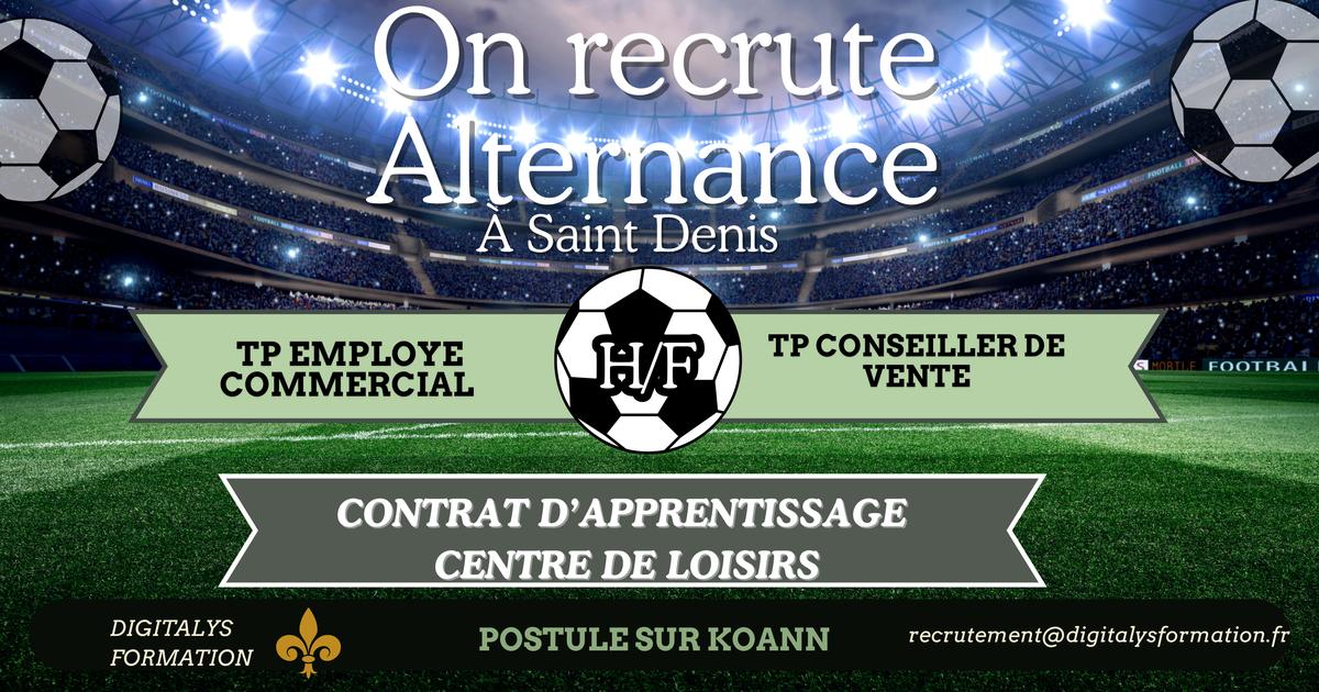 RECHERCHE Apprenti(e)en ALTERNANCE  Conseiller(ère) de Vente (Centre de loisirs – Saint-Denis / Sainte-Clotilde) H/F