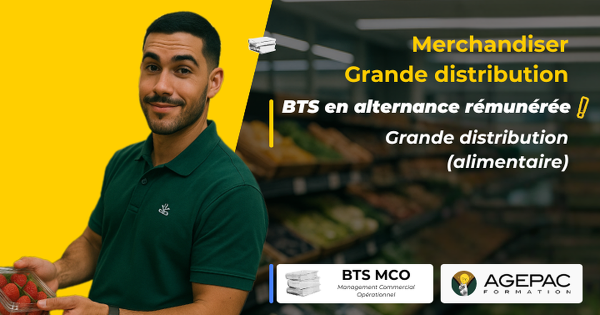 Agent(e) Merchandising en Grande Distribution - BTS MCO en alternance | REF00485