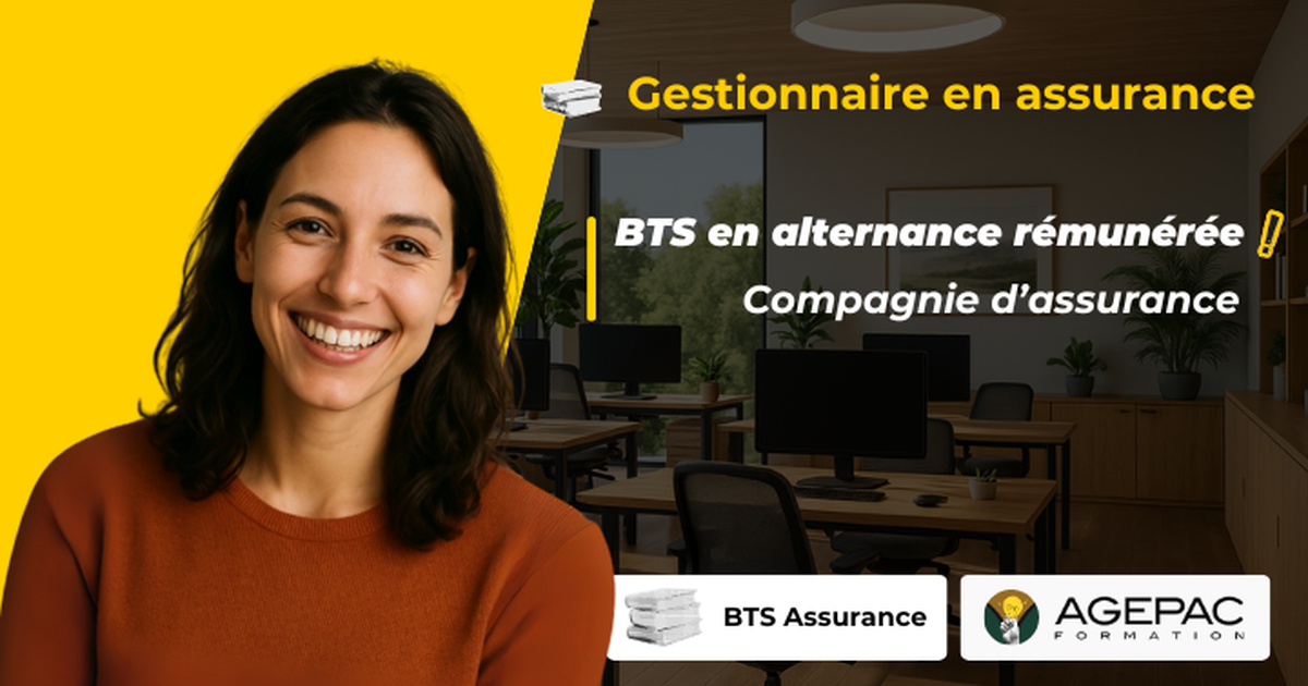 Gestionnaire en Assurance  (H/F) - BTS ASSURANCE EN ALTERNANCE | Ref00362
