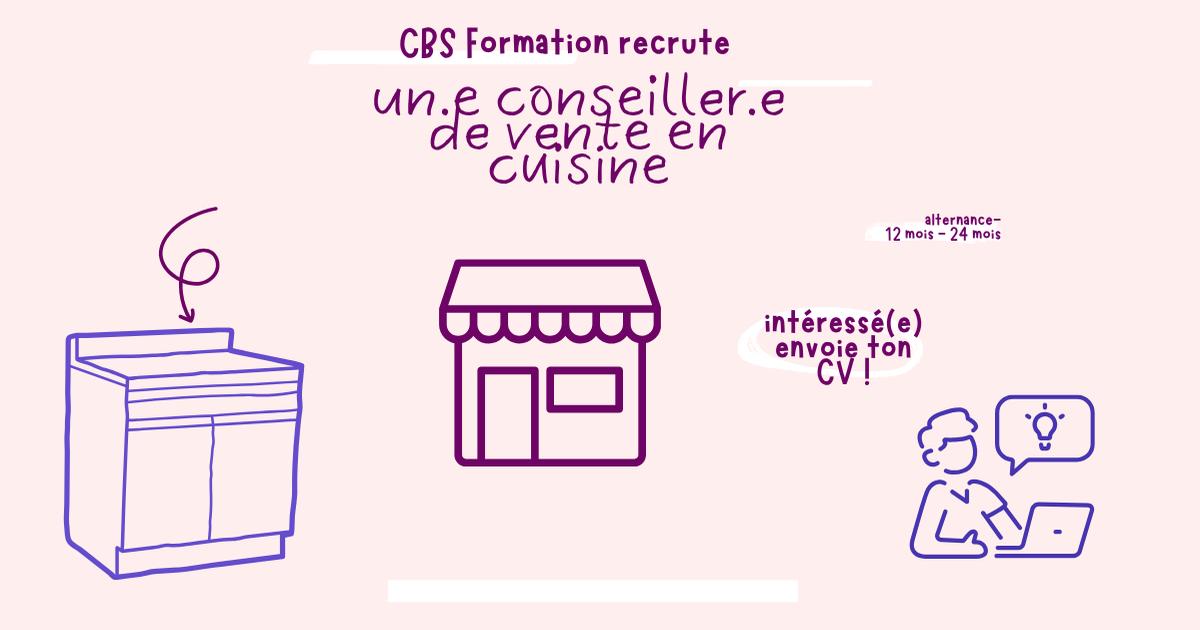 Conseiller(ère) de vente – Showroom de cuisines H/F I LA POSSESSION I CBS FORMATION