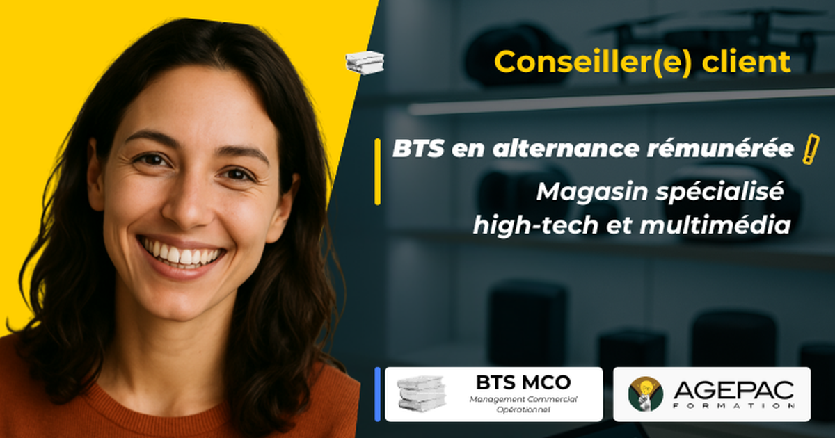 Vendeur / Vendeuse (H/F) - BTS MCO EN ALTERNANCE – Produits high-tech | REF8303