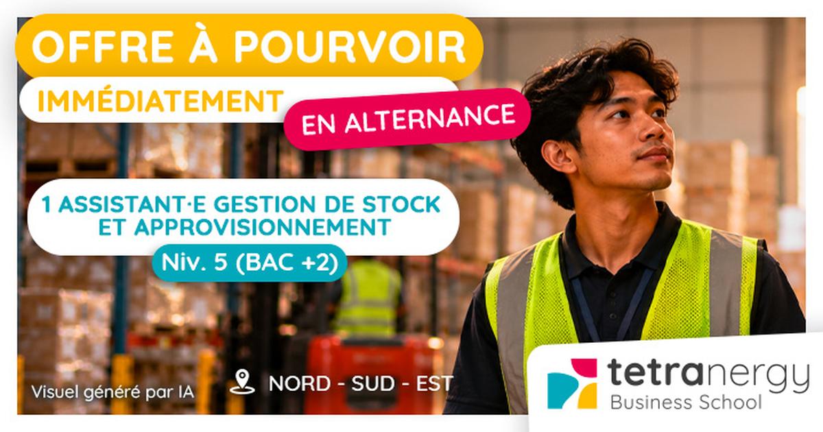 ASSISTANT·E GESTION DE STOCK ET APPROVISIONNEMENT (La Réunion)