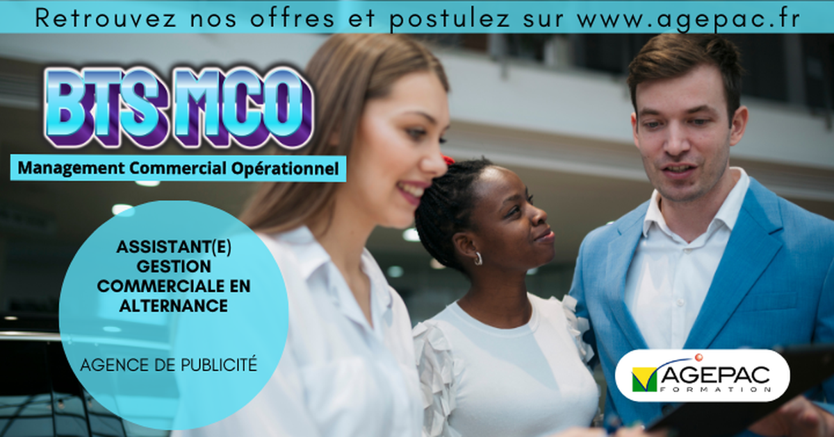 ASSISTANT(E) GESTION COMMERCIALE (H/F) - BTS MCO EN ALTERNANCE - AGENCE DE PUBLICITÉ | REF967