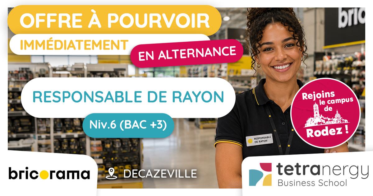 RESPONSABLE RAYON H/F (DECAZEVILLE - FRANCE HEXAGONALE)