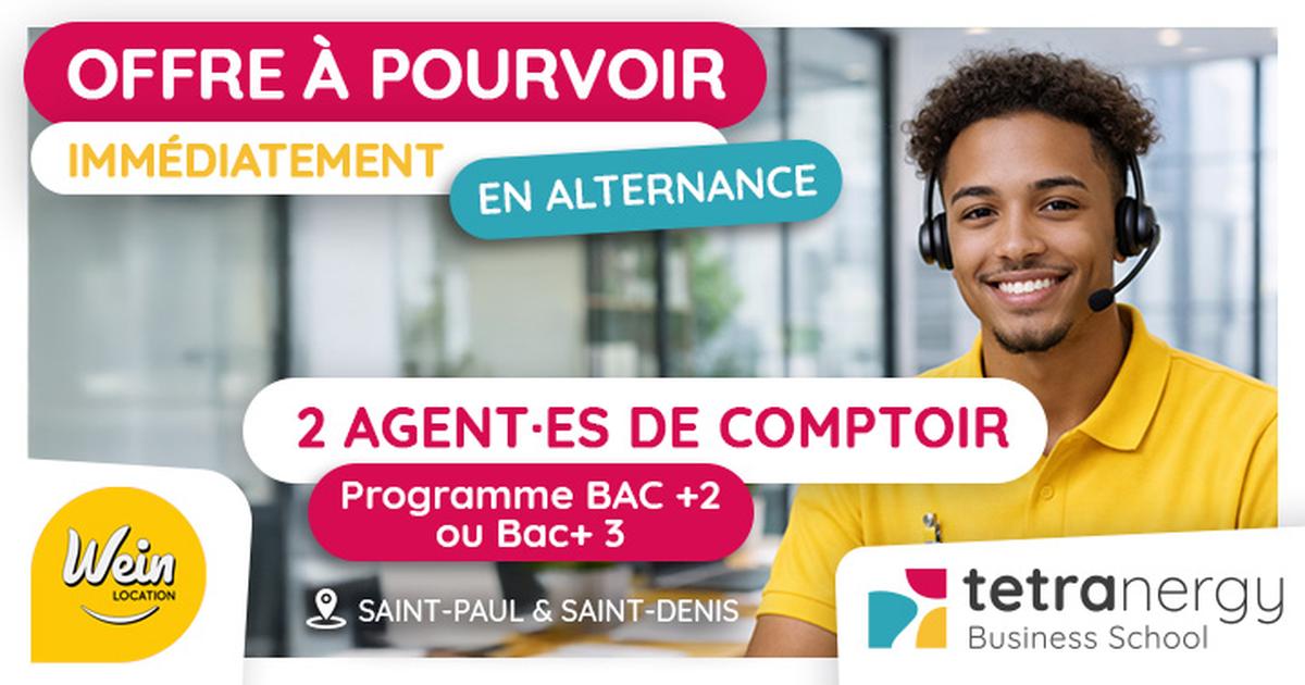 2 CONSEILLER·ÈRES EN AGENCE DE LOCATION DE VÉHICULES  (Saint-Paul / Saint-Denis)