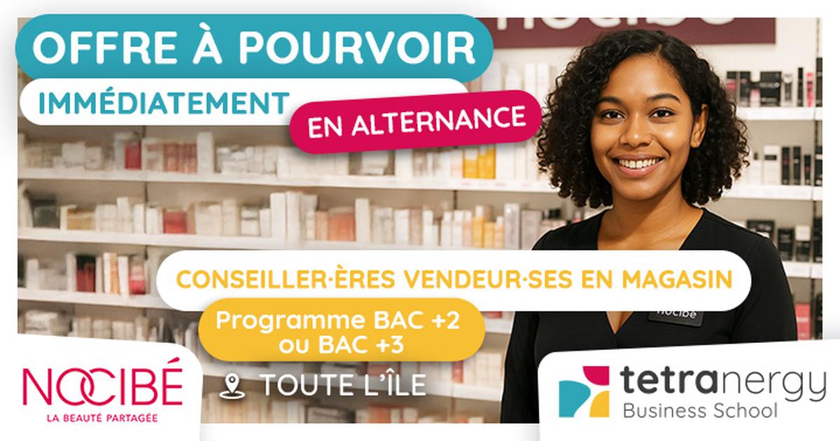 2 CONSEILLER·ÈRES DE VENTE EN COSMÉTIQUES (Toute l'île)