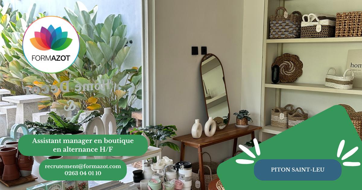 Assistant manager en boutique en alternance H/F - (Piton Saint-Leu)