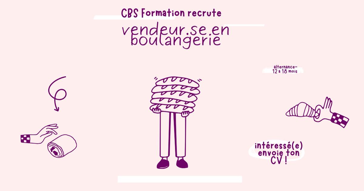 Vendeur H/F en apprentissage boulangerie I Saint Gilles I CBS Formation
