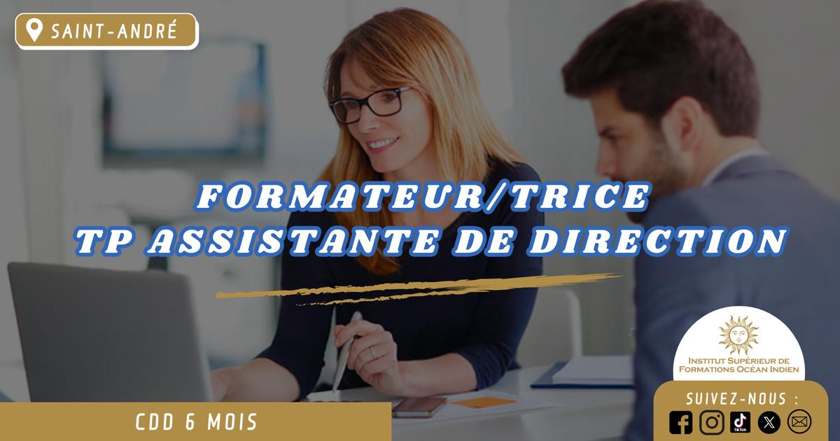 [ISFOI] Formateur/trice TP Assistante de Direction
