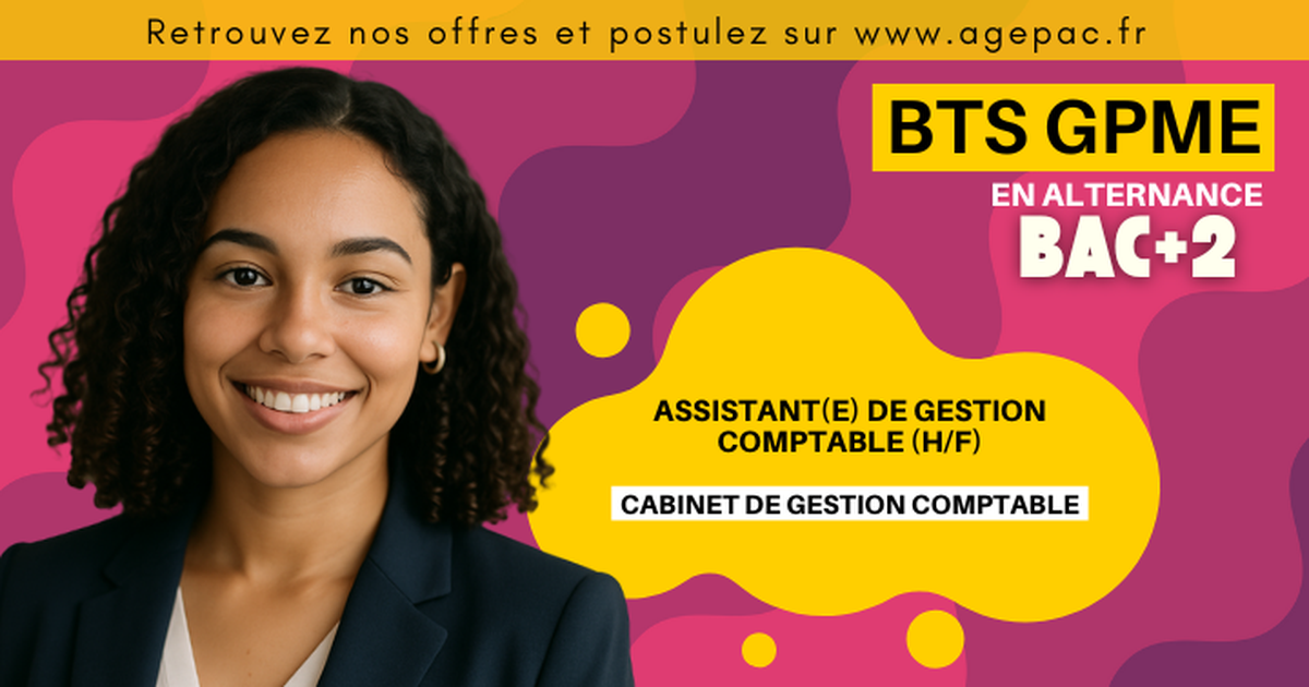 Assistant(e) de gestion comptable (H/F) - BTS GPME en alternance dans un cabinet de gestion comptable | REF00162