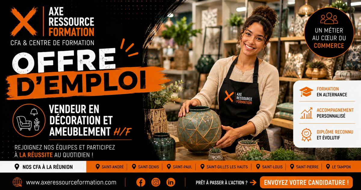 Vendeur en décoration et ameublement H/F