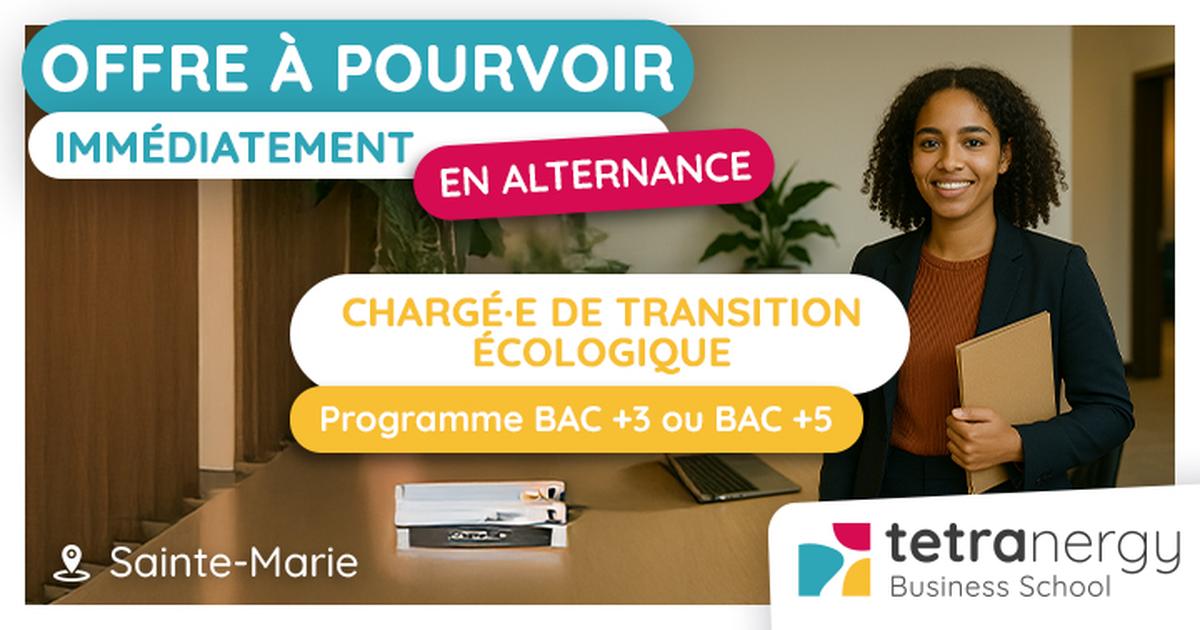 CHARGÉ·E DE TRANSITION ÉCOLOGIQUE  (Sainte-Marie)