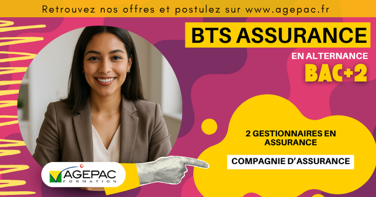 2 GESTIONNAIRES EN ASSURANCE (H/F) - BTS ASSURANCE EN ALTERNANCE - IARD | REF0039
