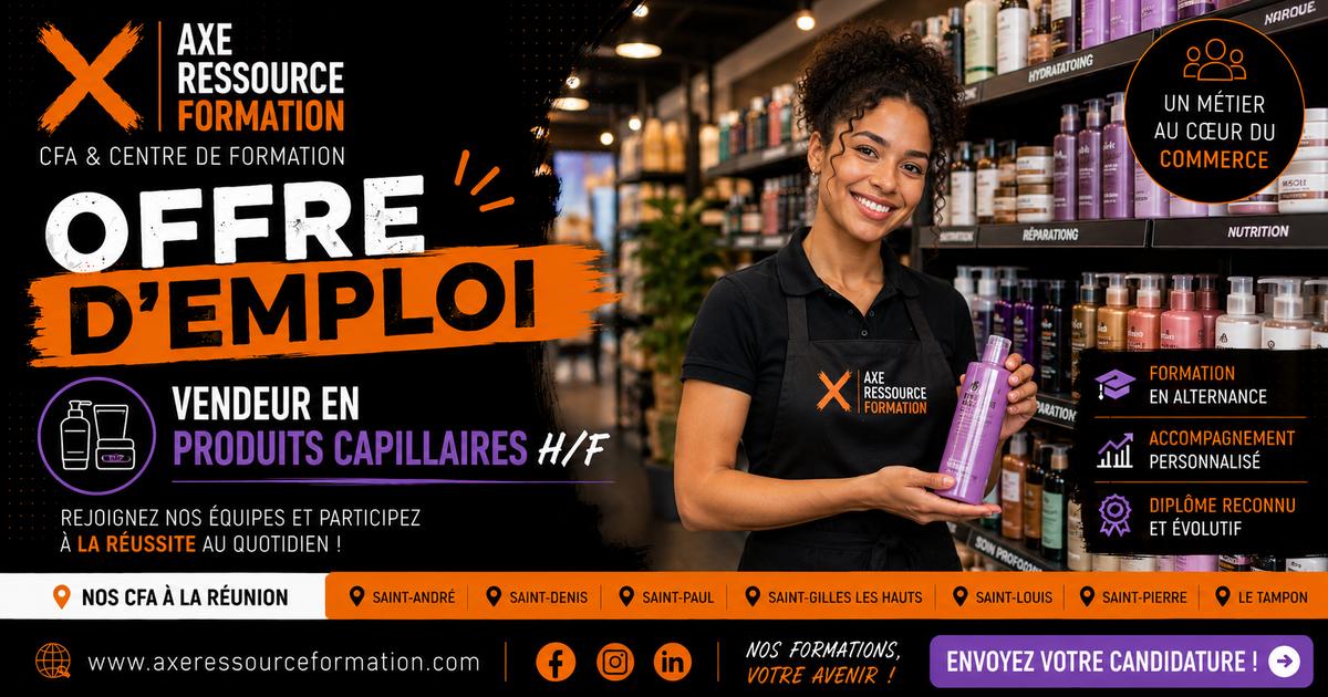 Vendeur en produits capillaires H/F