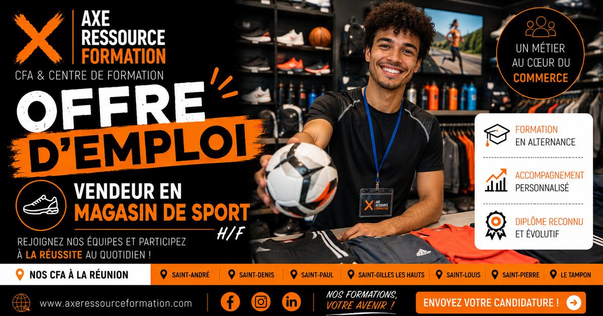 Vendeur en magasin de sport H/F