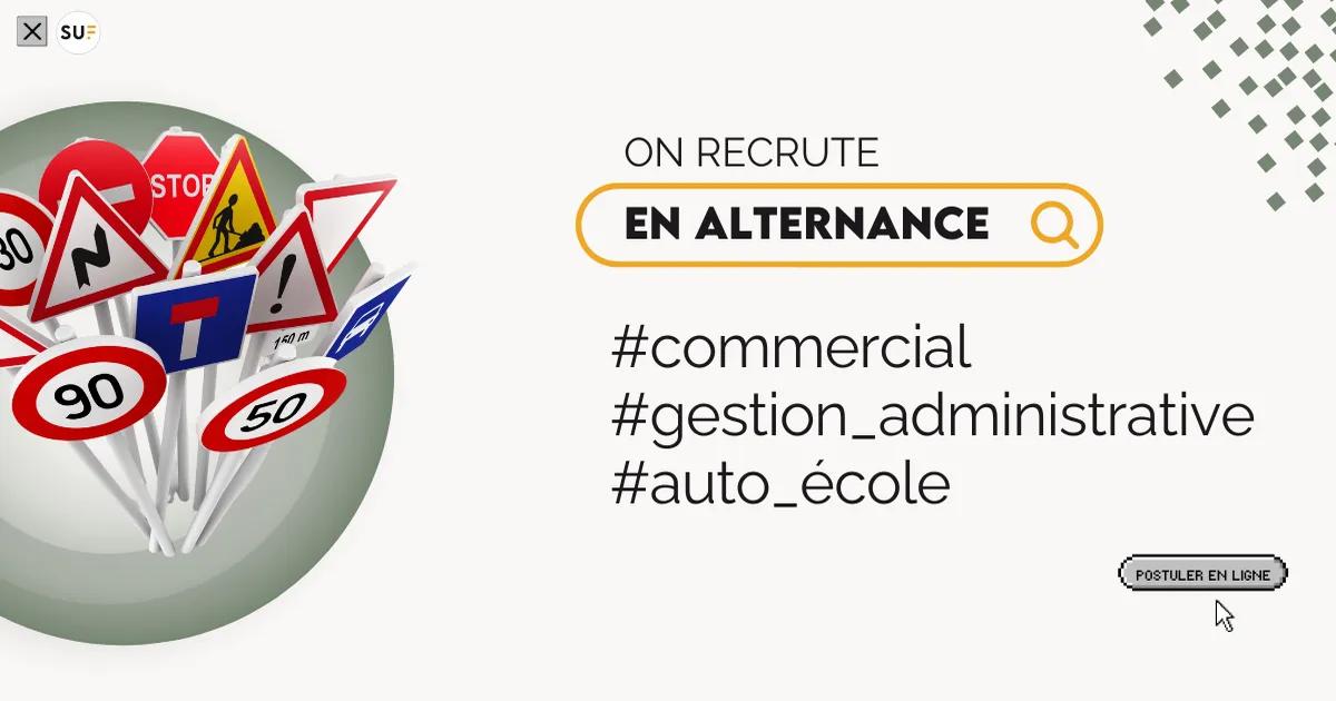 Commercial dans une auto école (H/F)/Orléans/Alternance