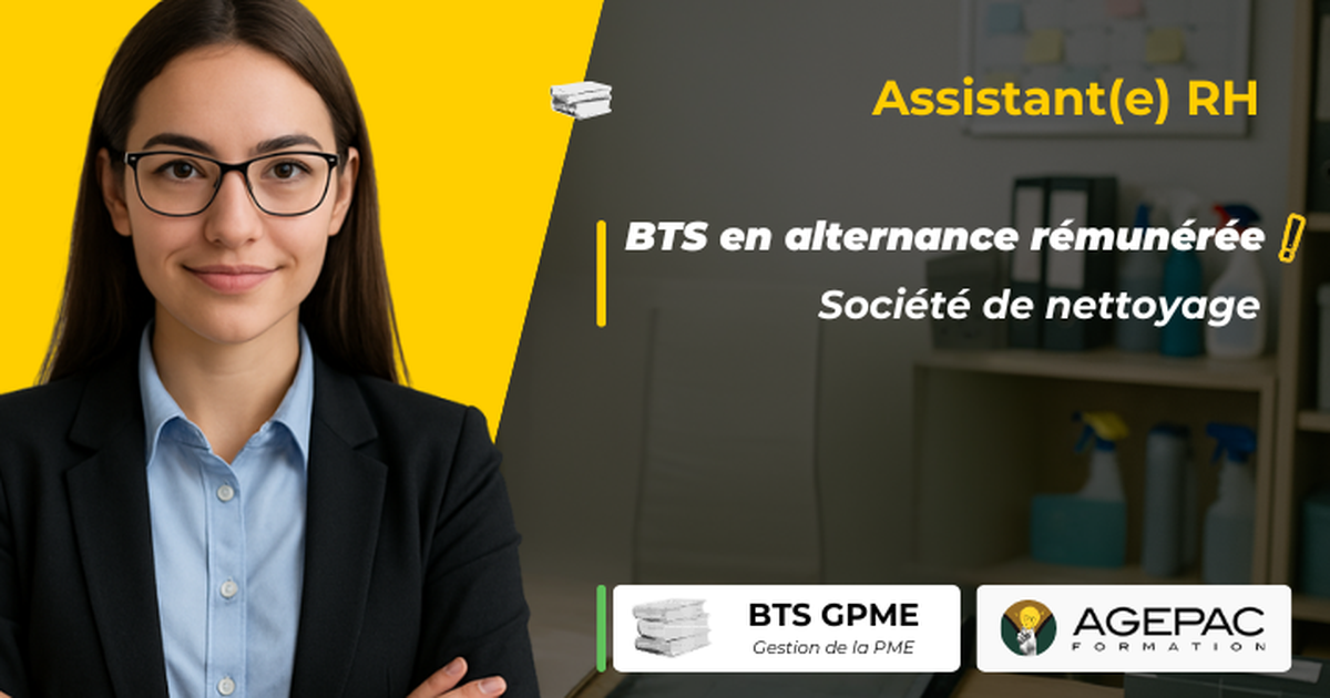 Assistant(e) Administratif(ve) RH (H/F) - BTS GPME EN ALTERNANCE - Société de Nettoyage Professionnel  | REF9842