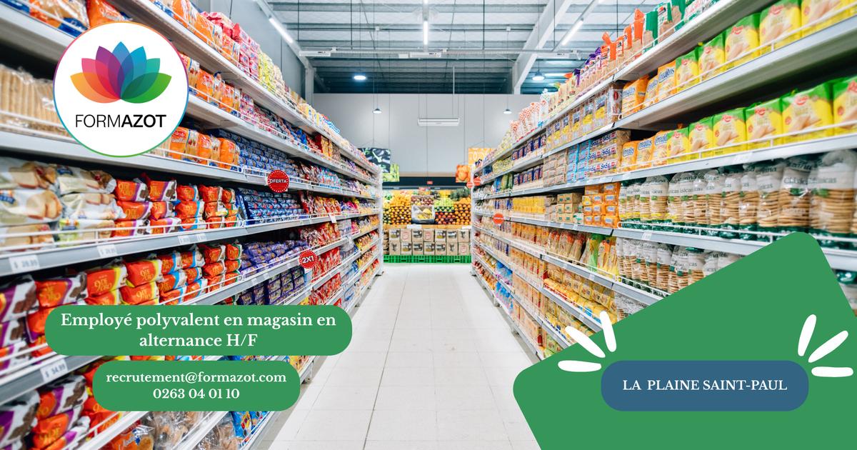 Employé polyvalent en grande surface en alternance H/F - (La plaine saint-paul)
