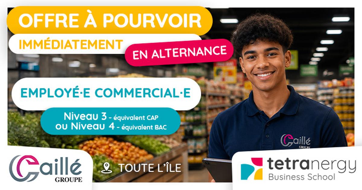 EMPLOYÉ·E COMMERCIAL·E (plusieurs postes à pourvoir sur toute l'île)