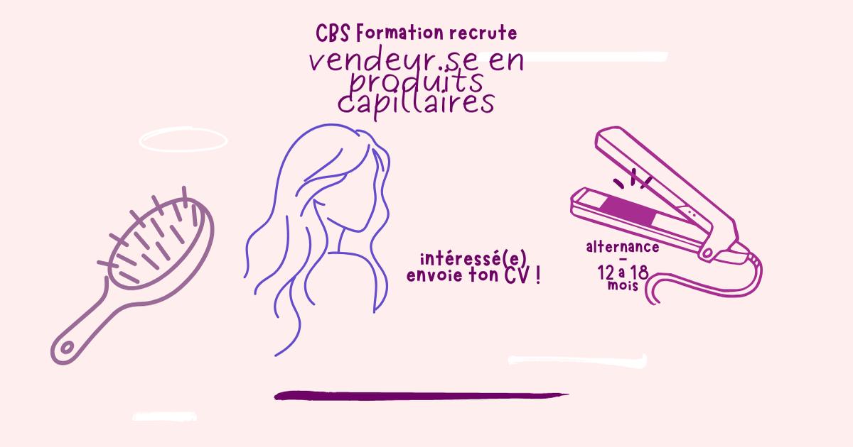 Vendeur H/F en apprentissage produit capilaire I Saint Paul I CBS Formation