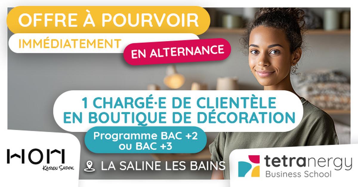 CHARGÉ·E DE CLENTÈLE EN BOUTIQUE DE DÉCORATION (Saint-Gilles)