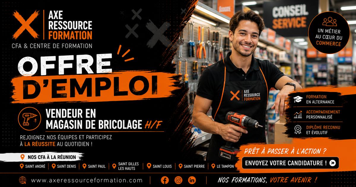Vendeur en magasin de bricolage H/F