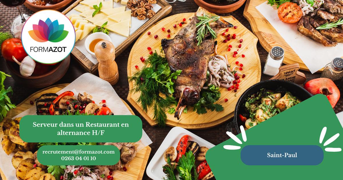 Serveur en restauration en alternance H/F - (Saint-Paul)